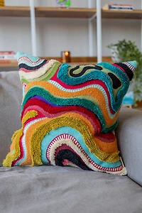 YaYa & Co. Echo Organic Cotton Abstract Pillow