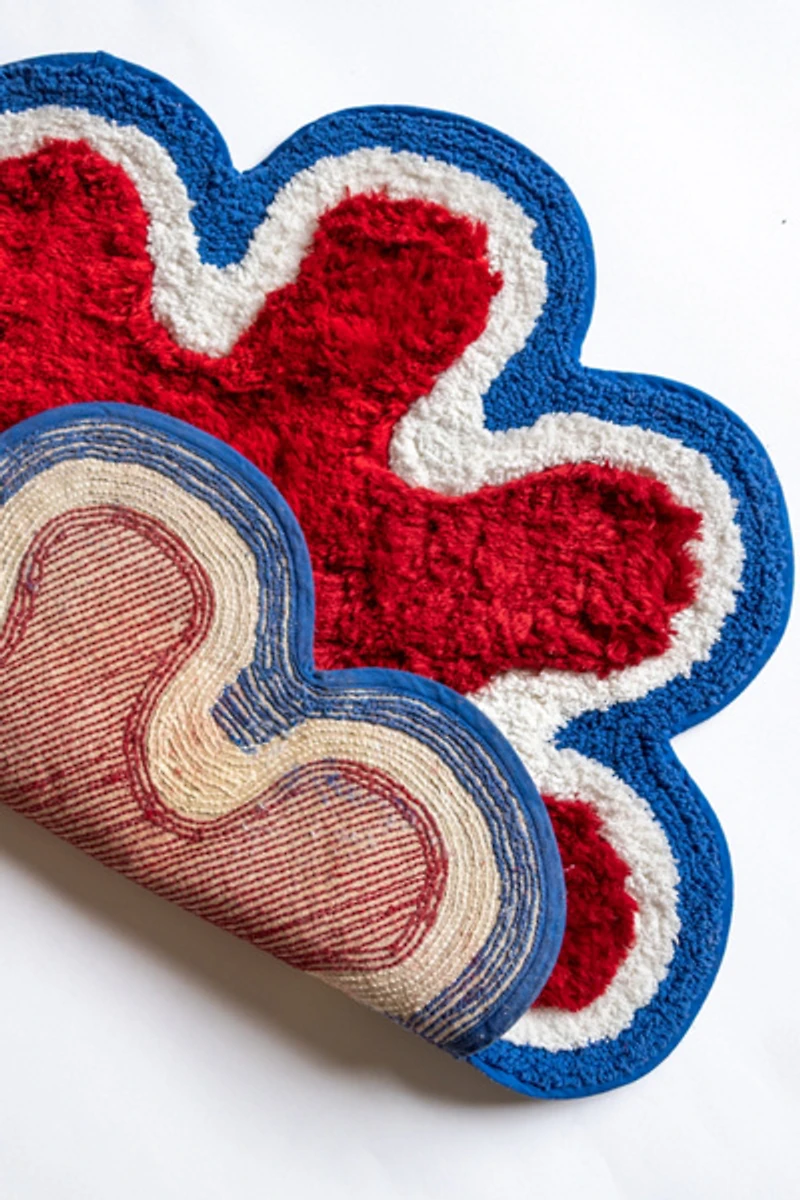 YaYa & Co. Areon Organic Cotton Abstract Bathmat