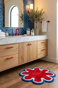 YaYa & Co. Areon Organic Cotton Abstract Bathmat