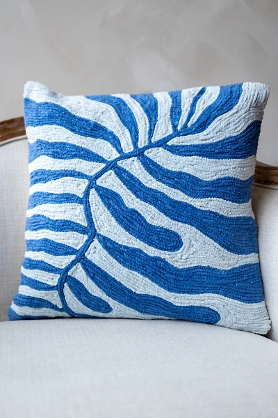 YaYa & Co. Parker Organic Cotton Embroidered Floral Pillow