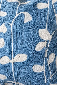 YaYa & Co. Joan Organic Cotton Embroidered Floral Pillow