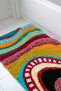 YaYa & Co. Echo Organic Cotton Abstract Bathmat