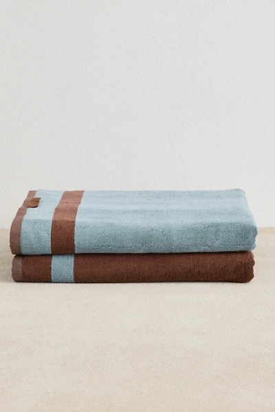 Bed Threads Two-Toned Bath Sheets Set