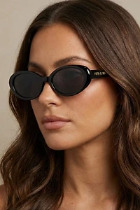 Fifth & Ninth Taya Wide Oval Polarized Sunglasses