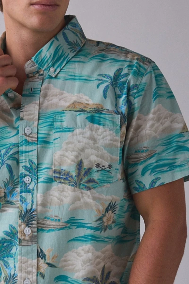 Dark Seas Arvin Patterned Short Sleeve Shirt