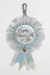 Five Fourty Nine Always You Ribbon Badge Keychain