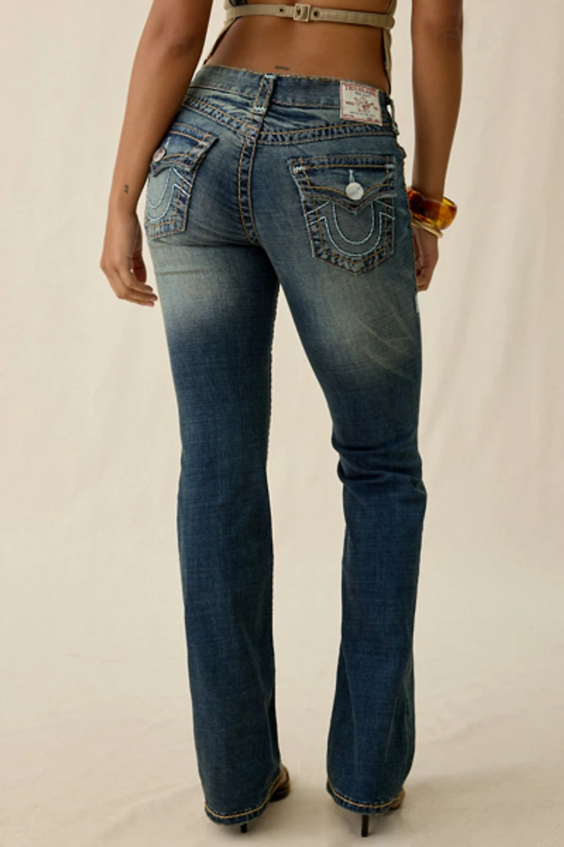 True Religion Becca Sundown Blue Super T Mid-Rise Bootcut Jeans