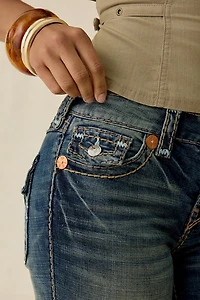 True Religion Becca Sundown Blue Super T Mid-Rise Bootcut Jeans