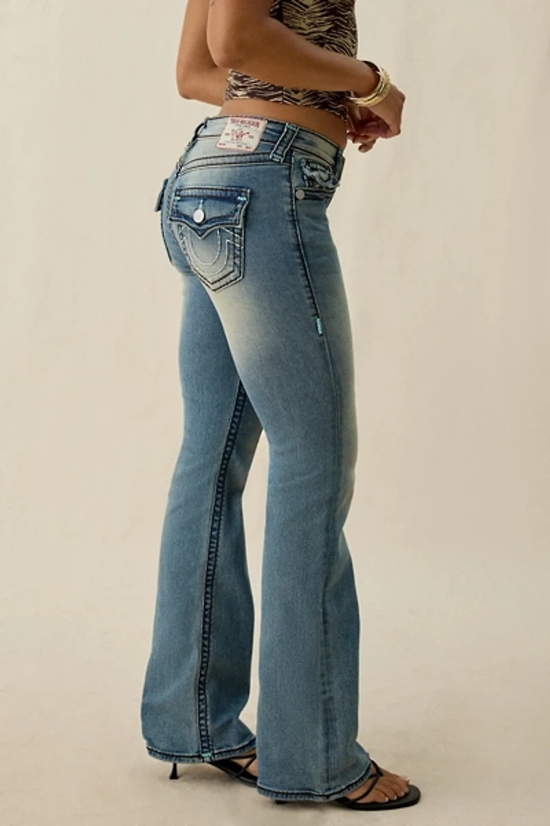 True Religion Becca Sunset Fade Super T Mid-Rise Bootcut Jeans