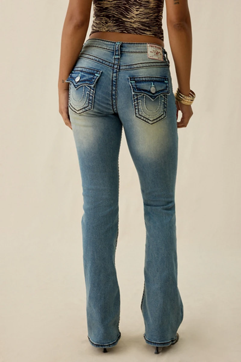 True Religion Becca Sunset Fade Super T Mid-Rise Bootcut Jeans