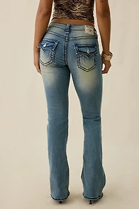 True Religion Becca Sunset Fade Super T Mid-Rise Bootcut Jeans