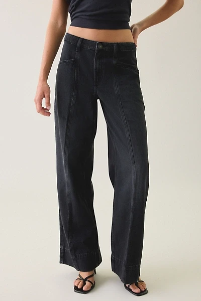 GUESS Jeans G11 Paneled Mid-Rise Wide Leg