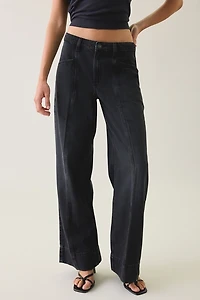 GUESS Jeans G11 Paneled Mid-Rise Wide Leg