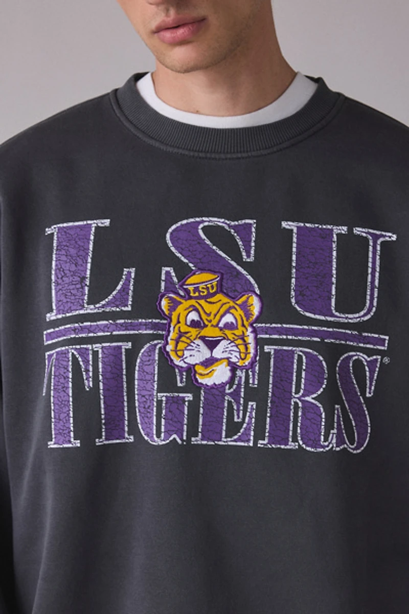 Mitchell & Ness NCAA Downtown Graphic Fleece Crew Neck Sweatshirt