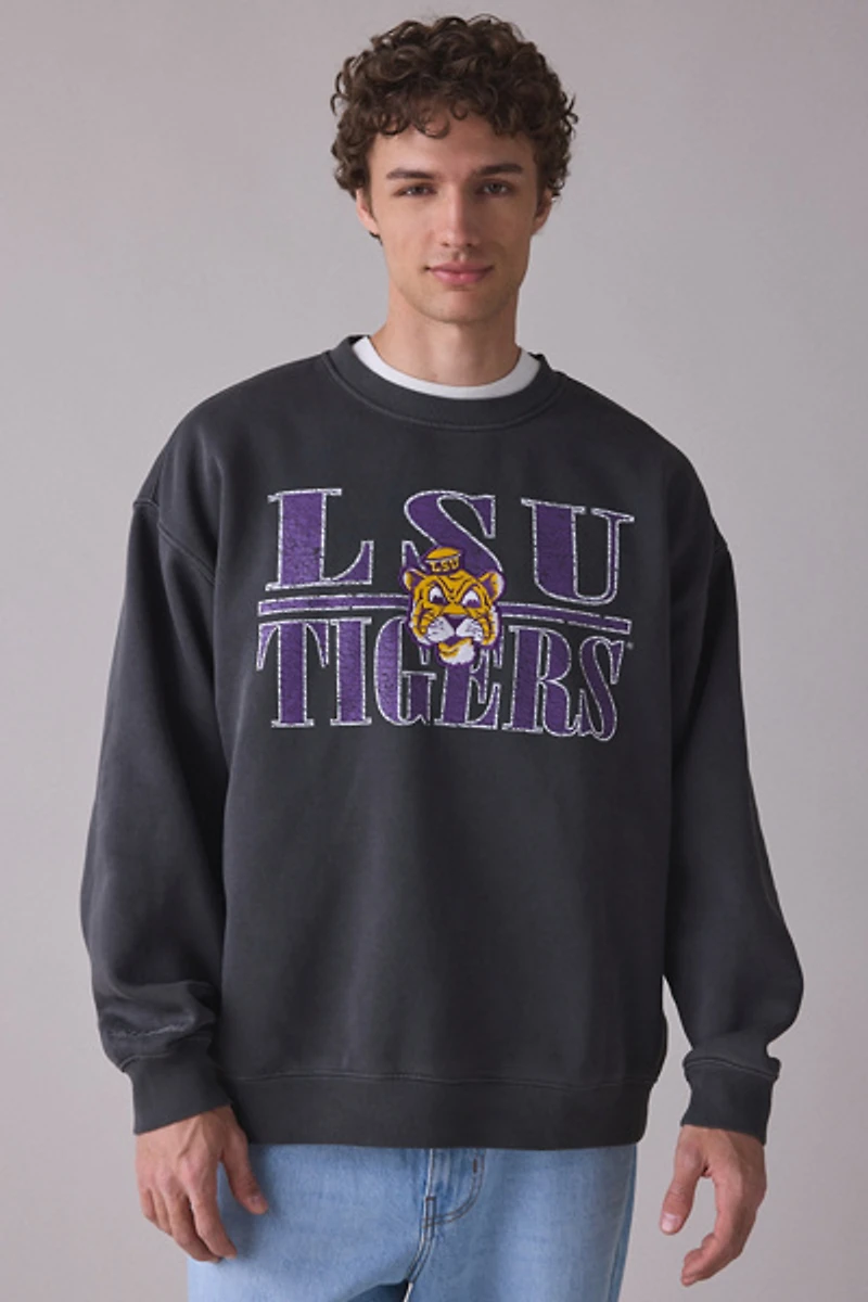 Mitchell & Ness NCAA Downtown Graphic Fleece Crew Neck Sweatshirt