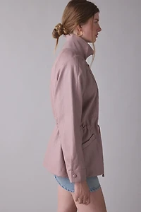 Avec Les Filles Faux Leather Anorak Jacket
