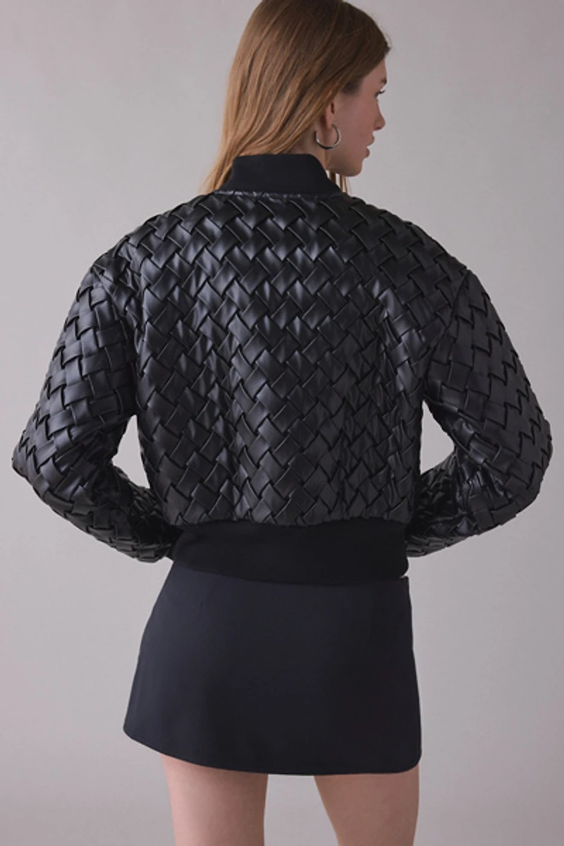 Avec Les Filles Woven Bomber Jacket