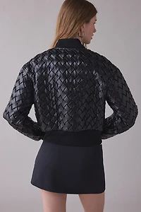 Avec Les Filles Woven Bomber Jacket