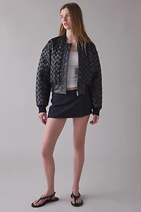 Avec Les Filles Woven Bomber Jacket