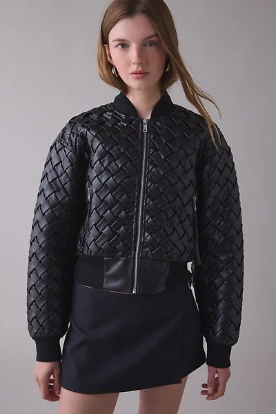 Avec Les Filles Woven Bomber Jacket