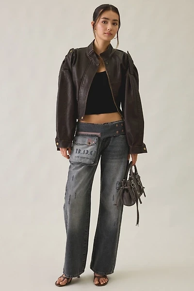 BDG Kayla Utility Belted Low-Rise Jeans
