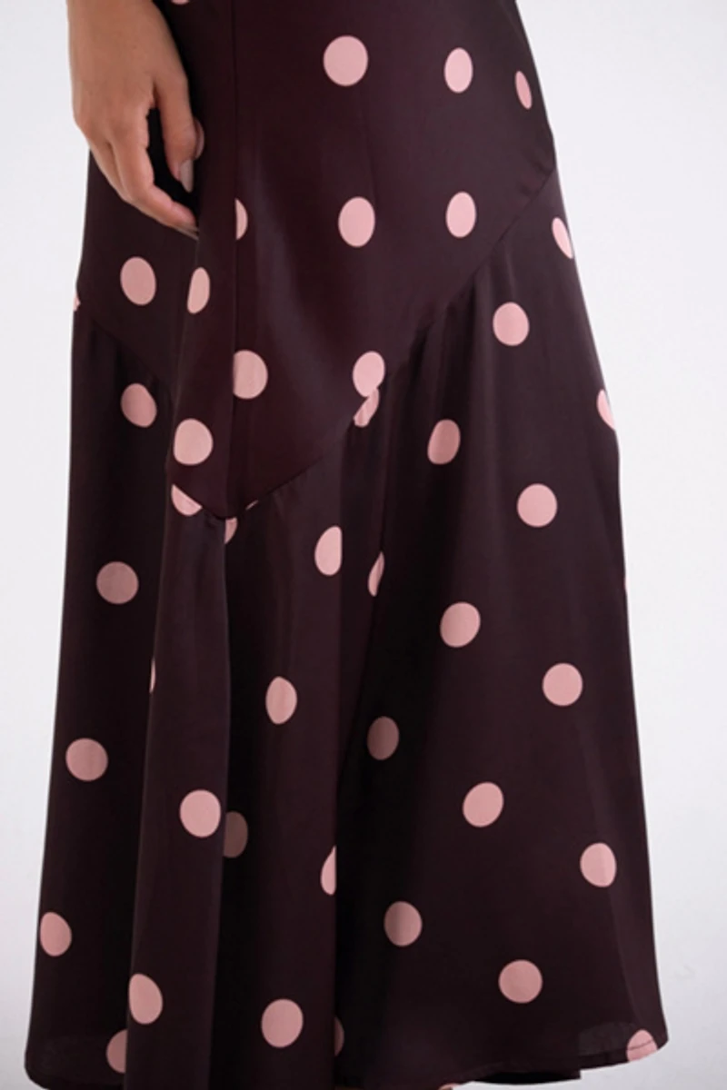Amy Lynn Baia Polka Dot Halterneck Maxi Dress