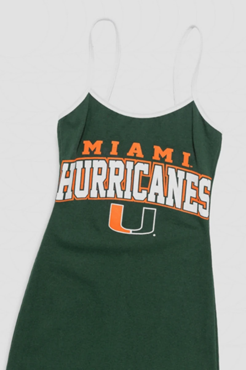 Frankie Collective Rework Miami Hurricanes Mini Dress