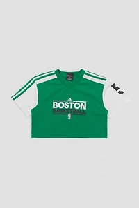 Frankie Collective Rework Boston Celtics Crop Basketball Jersey