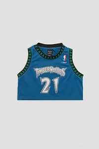 Frankie Collective Rework Minnesota Timberwolves Crop Basketball Jersey