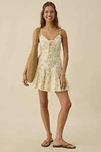 Daisy Street Rosey Lace-Up Corset Mini Dress