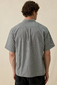 UO Boxy Poplin Short Sleeve Shirt