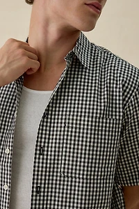 UO Boxy Poplin Short Sleeve Shirt