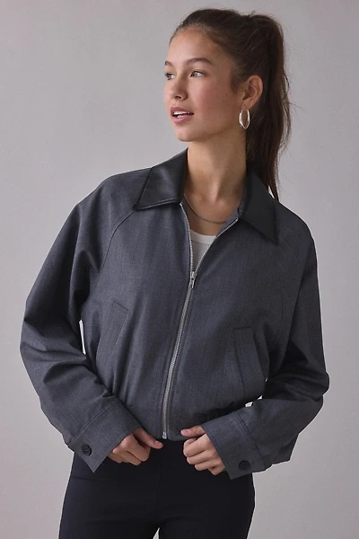 NIA Daniel Contrast Collar Bomber Jacket