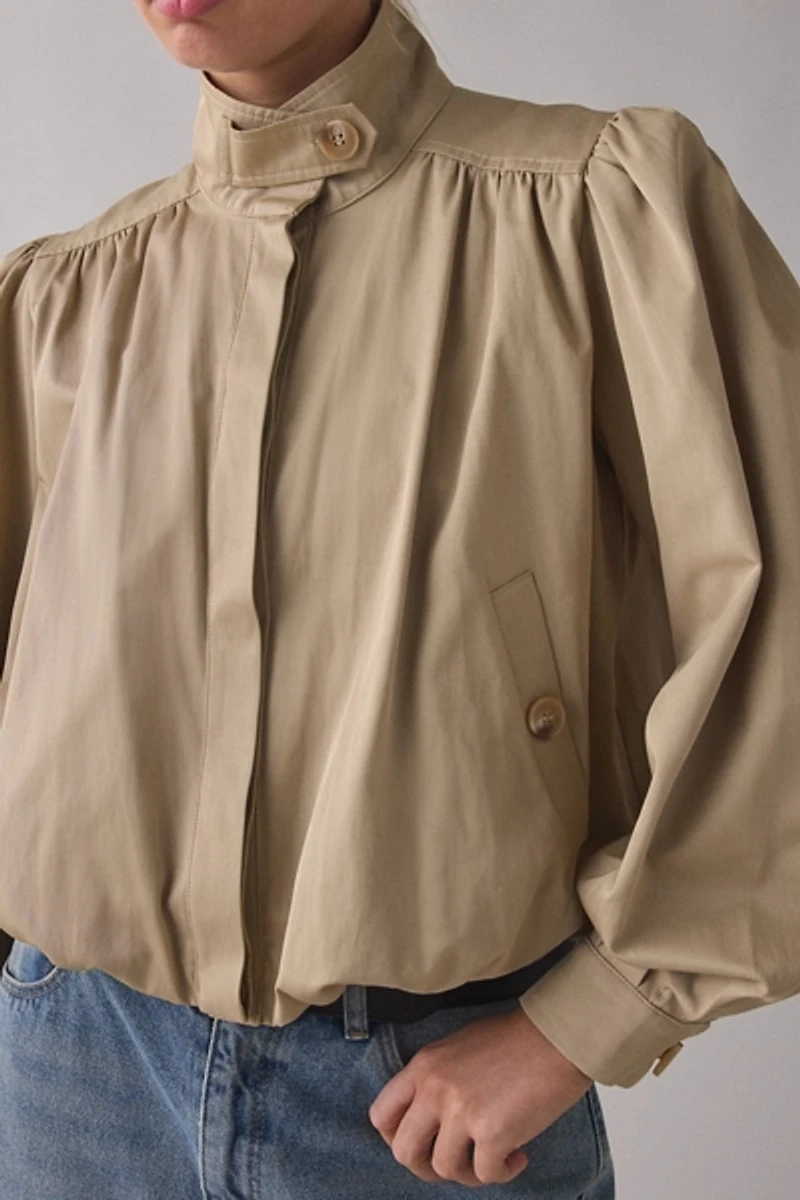 ASTR The Label Estero Gathered Sleeve Bomber Jacket