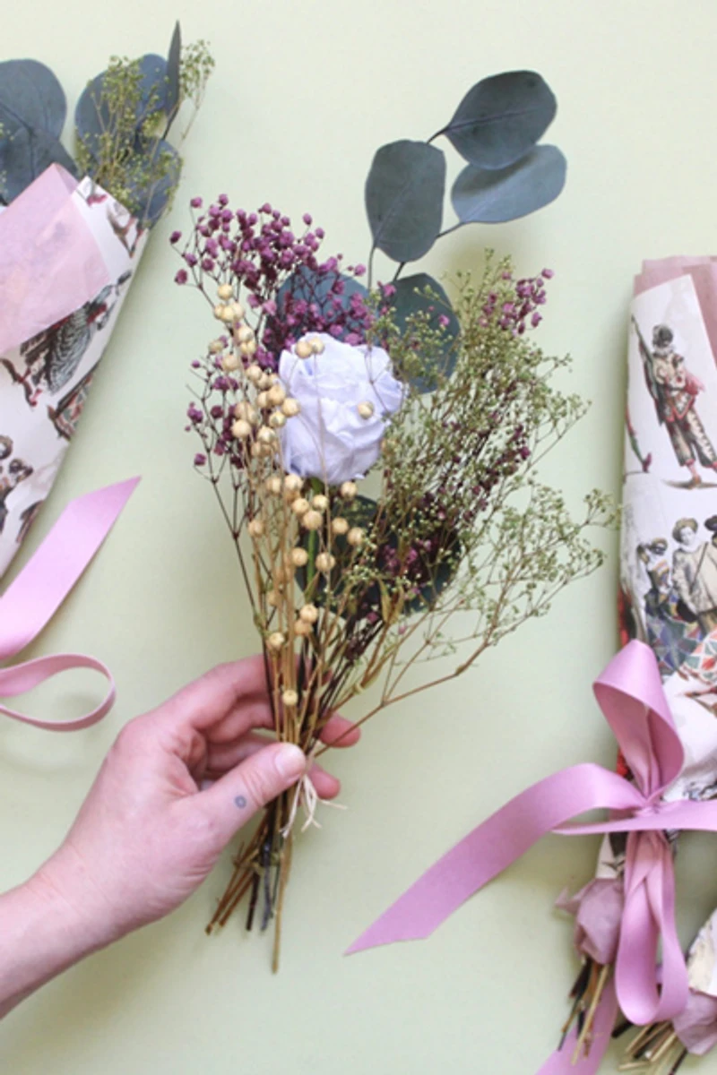 Roxanne’s Dried Flowers The Petite Masquerade Bouquet