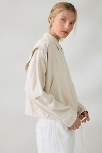 BLANKNYC Oyster Bar Linen Utility Jacket
