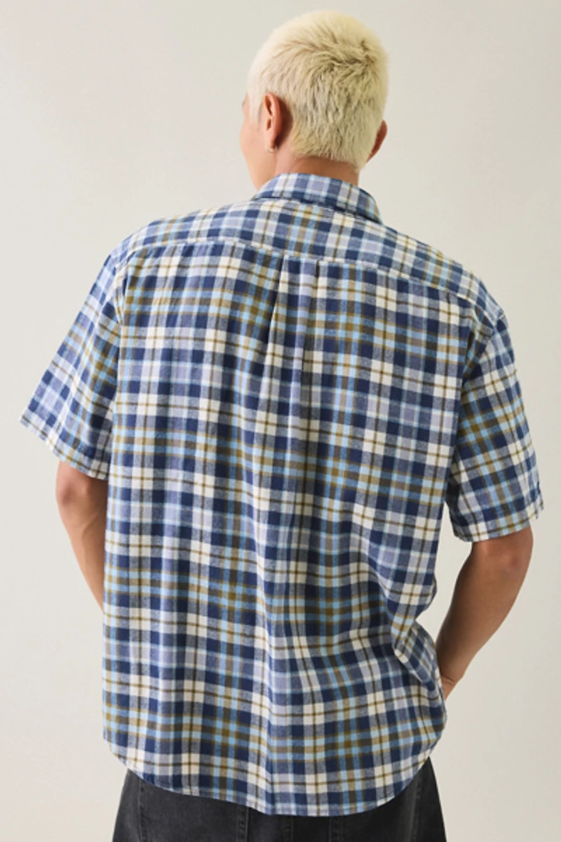 BDG Relaxed Plaid Flannel Shirt