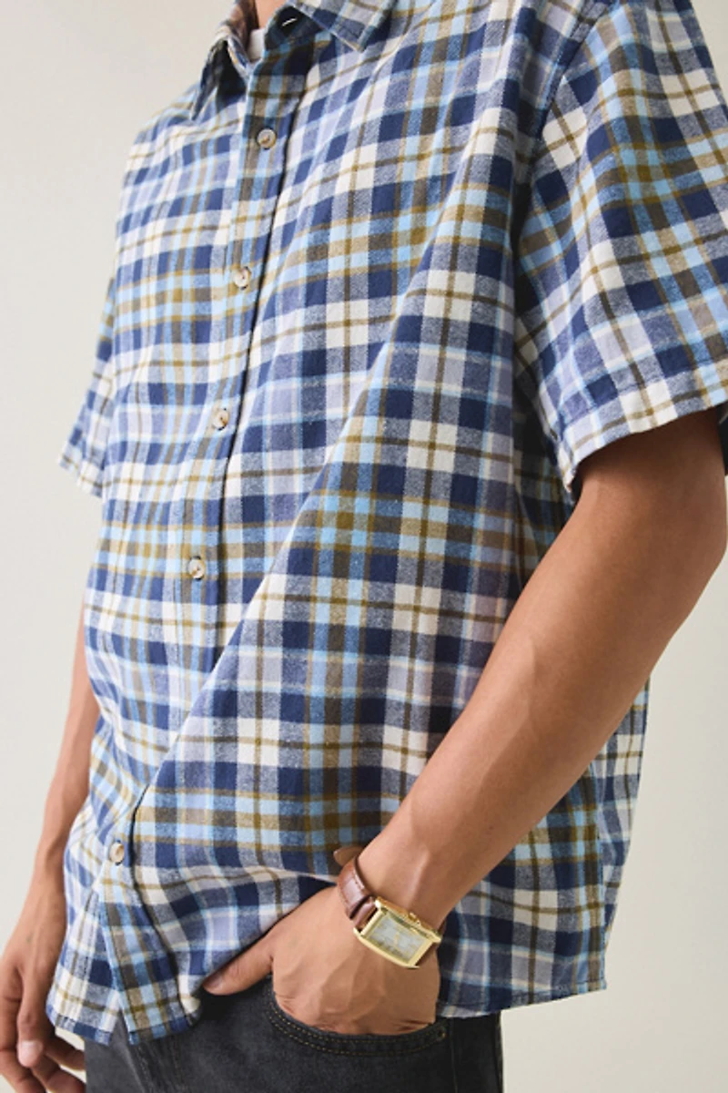 BDG Relaxed Plaid Flannel Shirt