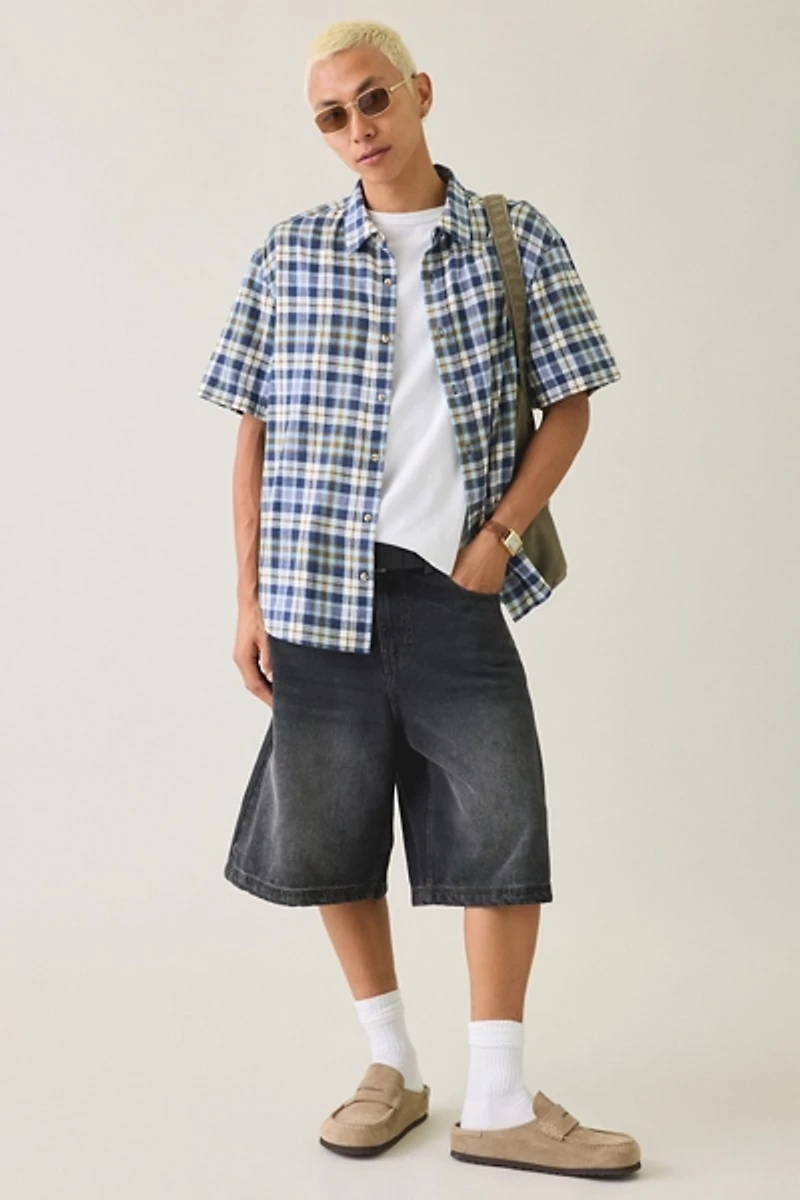 BDG Relaxed Plaid Flannel Shirt