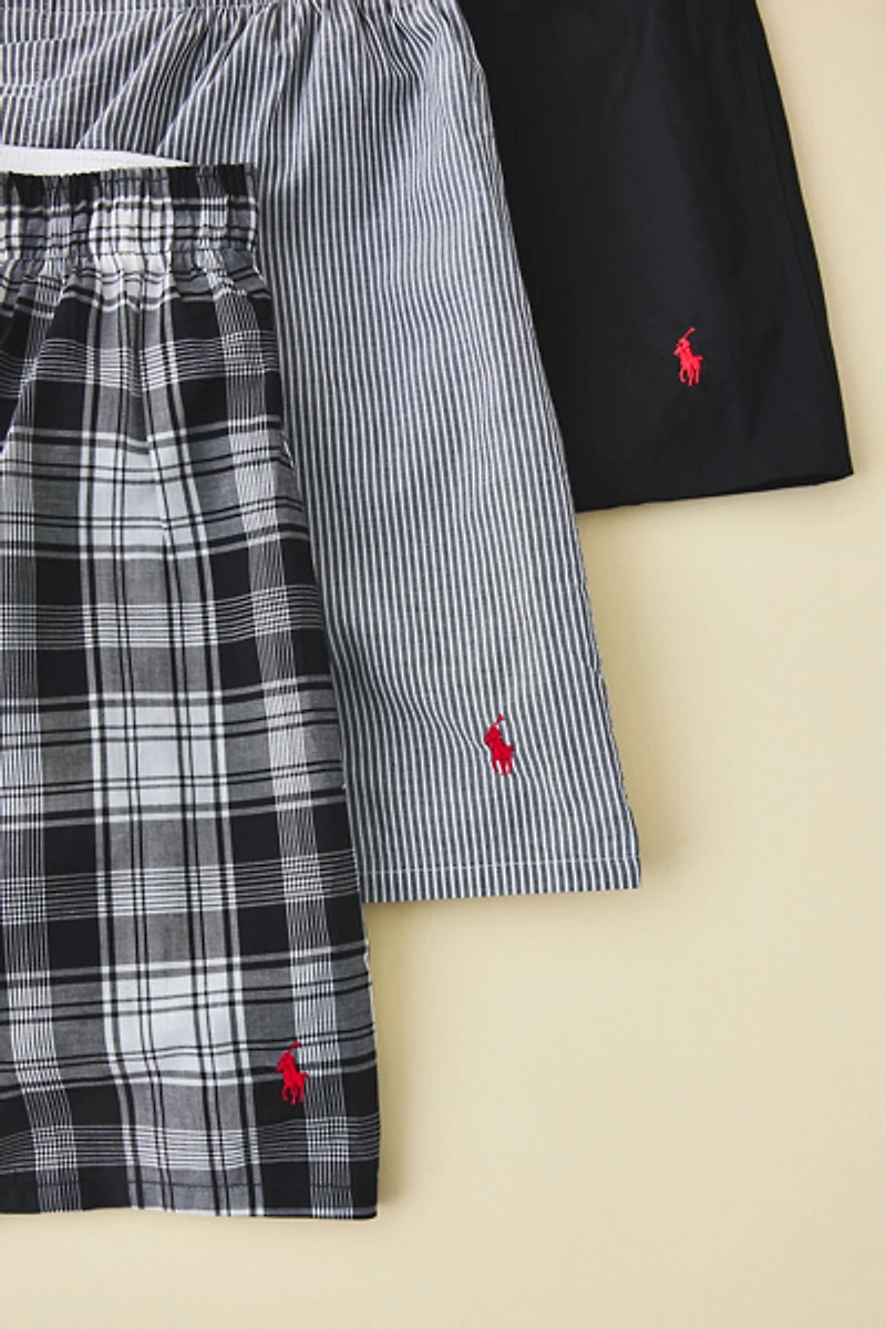 Polo Ralph Lauren Woven Cotton Boxer Shorts 3-Pack
