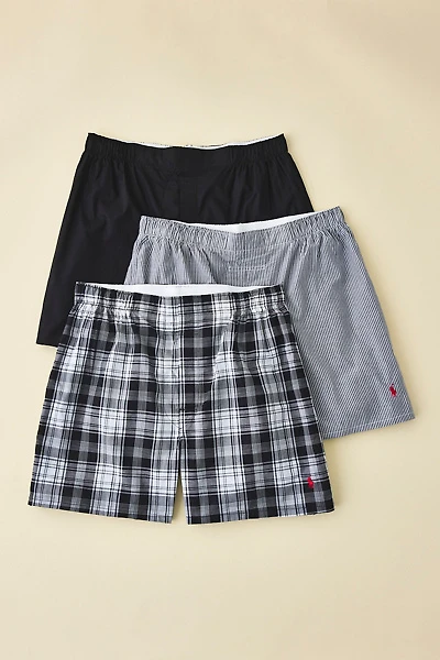 Polo Ralph Lauren Woven Cotton Boxer Shorts 3-Pack