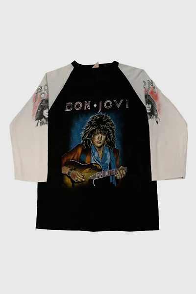 Vintage Bon Jovi Raglan Band Graphic T-Shirt