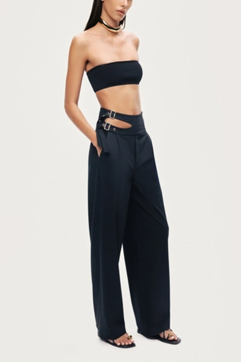 Nocturne Cut Out Waist Wide Leg Pant