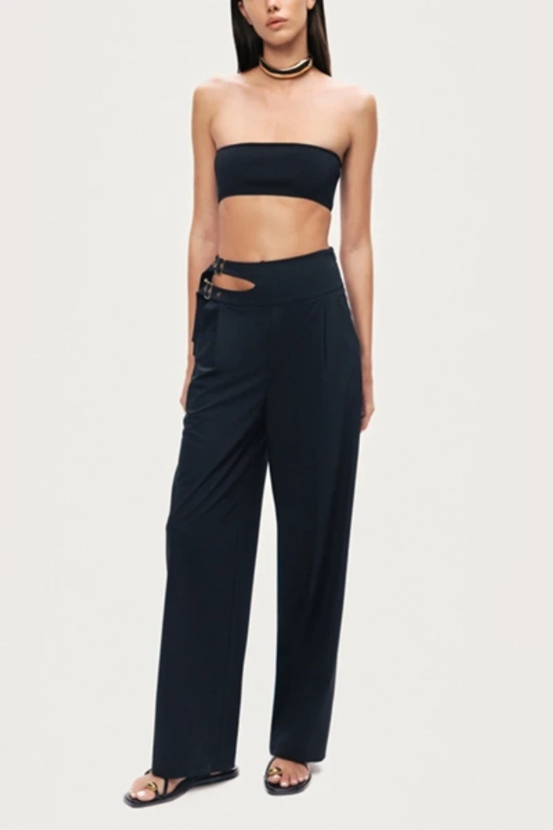 Nocturne Cut Out Waist Wide Leg Pant