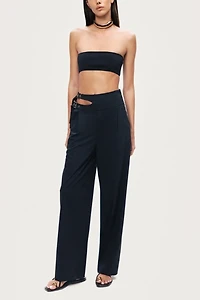 Nocturne Cut Out Waist Wide Leg Pant