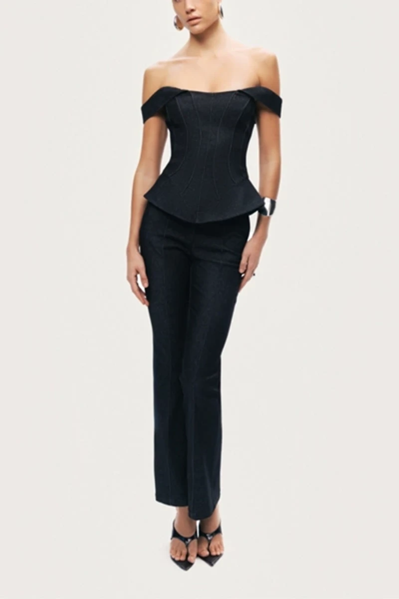 Nocturne Off-Shoulder Sculpted Bustier