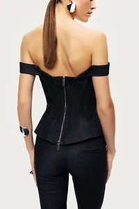 Nocturne Off-Shoulder Sculpted Bustier
