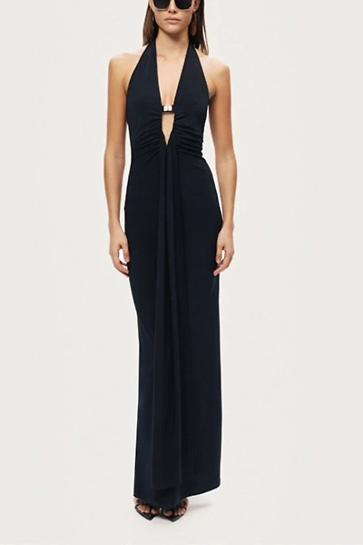 Nocturne Halter Neck Cut-Out Maxi Dress