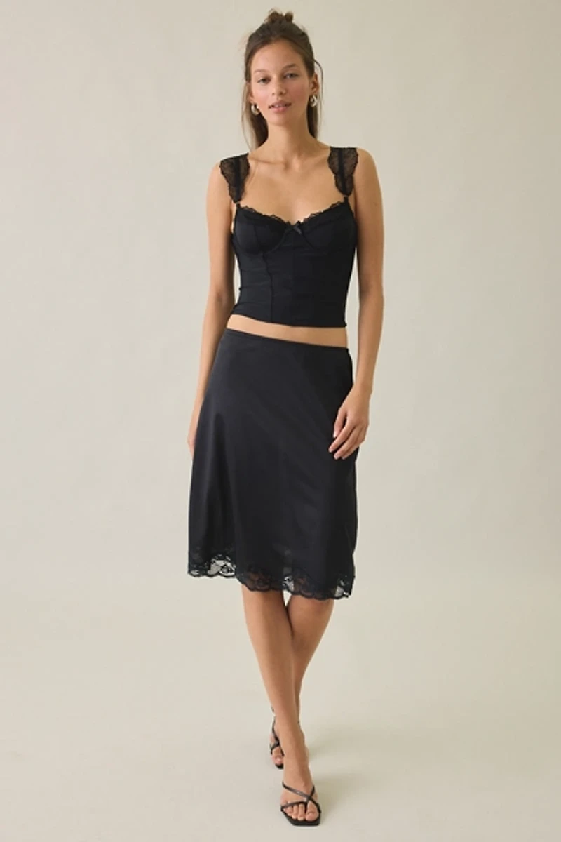 Out From Under Annalise Lace Cap Sleeve Corset