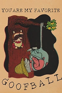 Red Cap Goofball Greeting Card